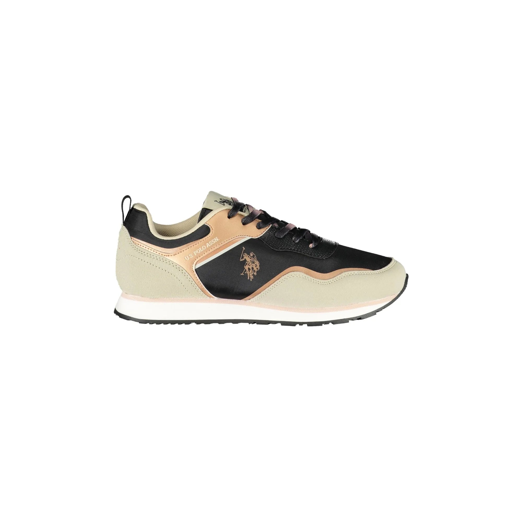 U.S. Polo Best Price Sneakers Donna Nero Stampa Logo - foto prodotto
